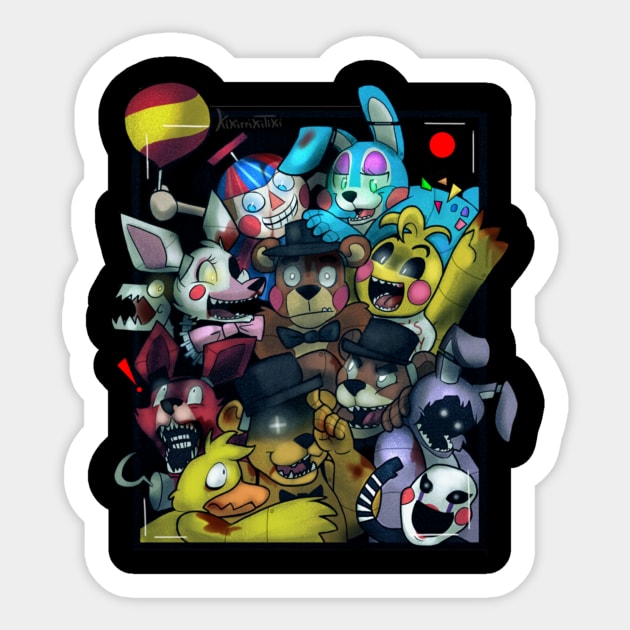 Five Nights at Freddy's 2 Sticker by warningpoodle